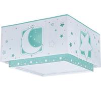 Dalber Lámpara plafón de techo infantil Moonlight Luna y Estrellas Verde, plafones infantiles, 63236H, E27