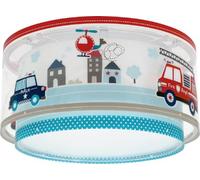 Dalber Lámpara Plafón De Techo Infantil Police Policia Coches, Plafones Infantiles, E27-2 x 15W, 60616M