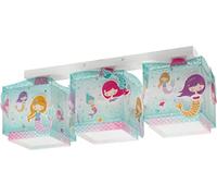 Dalber Lámpara Plafón Techo Infantil 3 Luces Mermaids Sirenas 63443
