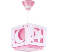 Dalber Lámpara Techo Colgante Infantil Luna y Estrellas Rosa 63232MS E27
