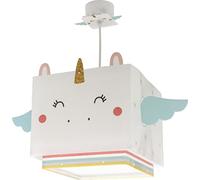 Dalber Little Unicorn Lámpara de Techo Colgante Infantil Unicornio, 64592, E27, 15 W, Blanco