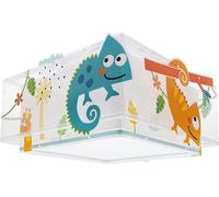 Dalber Plafón de techo infantil Happy Jungle Camaleón animales jungla, 63316, E27