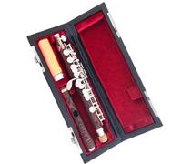 Dalbergia Flauta de tamaño medio Tecla C Cobre blanco Material de cuerpo liso bañado en plata duradero Instrumento De Viento De Madera Flauta