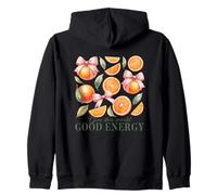 Dale a este mundo naranjas de buena energía Sudadera con Capucha