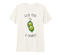 Dale a los Guisantes una Oportunidad de Paz Vegetal Camiseta Premium