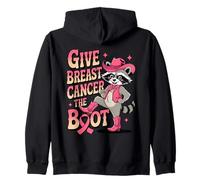 Dale al cáncer de Mama la Cinta Salvaje de Conciencia sobre Las Botas Sudadera con Capucha