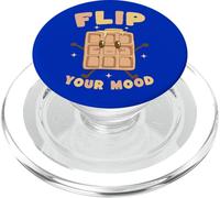Dale la Vuelta a tu Estado de ánimo Lindo Juego de Palabras con gofres PopSockets PopGrip para MagSafe
