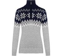 Dale of Norway - Jerséis Mujer - Myking Sweater Light Charcoal/Off White/Navy para Mujer de Lana - Talla L - Gris Gris L