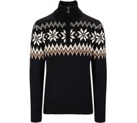 Dale of Norway - Jerséis - Myking M Sweater Black Brown Offwhite de Lana - Talla L - Negro Negro L