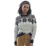 DALE OF NORWAY Vilja F Sweater - Mujer - Beige / Azul - talla M- modelo 2024