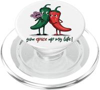 Dale sabor a mi vida Lindo Amor Chili PopSockets PopGrip para MagSafe
