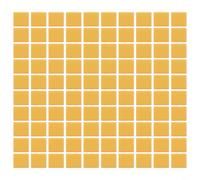 Dale vida a tus paredes con un paquete de 100 azulejos de mosaico de vidrio de 20 x 20 mm (dorado)