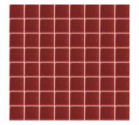 Dale vida a tus paredes con un paquete de 100 azulejos de mosaico de vidrio de 20 x 20 mm (rojo)
