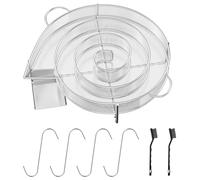 Dalephoric Generador de Humo Frío 20,5x19,2x5cm, Smoke Generador Humo Acero Inoxidable con 4 Ganchos y 2 Cepillos, Ahumador de Alimentos, Ahumador Barbacoa, para Parrilla, Ahumadores y Hornos