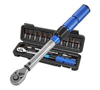 Dalephoric Llave Dinamométrica 1/4", 2-24 Nm, Precisión ±3%, Cabezal Reversible de 72T Llave, Chave Dinamométrica con 100 mm Barra de Extensión, Torque Wrench para Bicicleta, Moto, Coche
