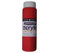 Daler Rowney 123500500 Pintura Acrílica Graduate 500ml Color Rojo Cadmio