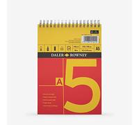 Daler Rowney 405010500 A5 150 g/m², serie Un cartucho de espiral), color rojo/amarillo (Pack de 25 hojas)
