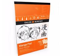Daler Rowney - A3 Manga Almohadilla - Incluye 2 Libre Plantillas - 70gsm - 50