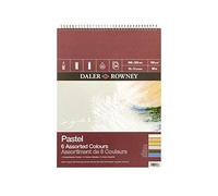 Daler Rowney Álbum Espiral Ideal para Pastel Ingres, de Formato 31 x 41 cm, con 24 Hojas de Papel de 160 g/m2 de Grano Texturado