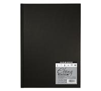 Daler-Rowney Ebony Cuaderno Dibujo Cosido Tapa Negra Retrato A4 160g 54 hojas