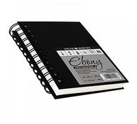 Daler Rowney Ebony Cuaderno Dibujo Espiral Tapa Negra Retrato A5 160G 54 hojas