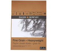 Daler Rowney Fine Grain Bloc Papel Grueso Grano Fino Encolado Retrato A4 200G 30 hojas