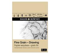 Daler Rowney Fine Grain Cartridge Bloc Dibujo Fino Encolado Retrato A4 120G 30 hojas