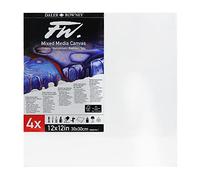 Daler-Rowney FW Lienzo Bastidor Blanco 12x12" 10mm 4ud