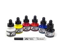 Daler Rowney – Set de tintas FW Primary – 6 frascos x 29,5 ml