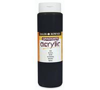 Daler-Rowney Graduate Acrílico Bote de tinta Paint 500ml - Negro