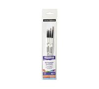Daler Rowney Estuche de pinceles Graduate – 4 pinceles sintéticos mango corto