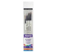Daler Rowney Set de pinceles Graduate multitécnica, pelo sintético, mango corto 5 piezas