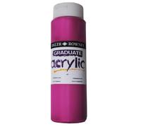 Daler-Rowney Graduate - Pintura acrílica (bote de 500 ml), color rosa permanente