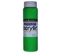Daler-Rowney Graduate - Pintura acrílica (bote de 500 ml), color verde hoja
