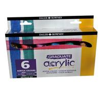 Daler Rowney- Graduate Set, 6 colores metálicos surtidos (D123900016)