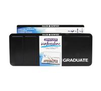 Daler-Rowney Graduate Watercolour, Funda de cartón, Medio Godet, Set de estudiantes, 36 colores surtidos + 1 pincel acuarela Aquafine