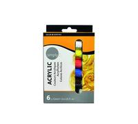 Daler Rowney Set de pintura acrílica Simply 6 tubos surtidos (6 x 12 ml)