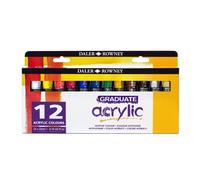 Daler Rowney Set De Pintura Acrílica Graduate, 12 X 22ml