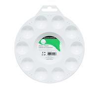 Daler Rowney Simply Accesorio Pintura Paleta Plástico Redonda 10 Pocillos
