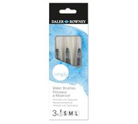 Daler-Rowney Simply Accesorios, Pinceles con deposito, Set 3 Unidades, Artistas Principiantes y Aficionados
