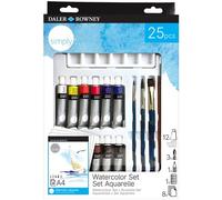 Daler-rowney simply, acuarela, set técnica, colores surtidos, 25 unid