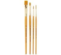 Daler Rowney Simply Art EST. P.Sintético Taklon Dorado M.Corto 4 Uds T-3