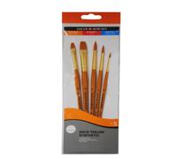 Daler Rowney Simply Art EST. P.Sintético Taklon Dorado M.Corto 5 Uds T-3