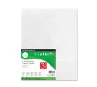 Daler-Rowney Simply Canvas Panel de 11 x 14 pulgadas, lienzo artístico para óleo, acrílico, vertido y medios mixtos, 100% algodón, triple imprimación, color blanco