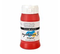 Daler Rowney Sistema 3 Pintura Acrílica Cadmio Escarlata 500ml