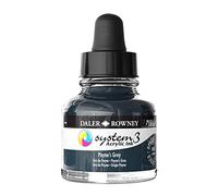 Daler Rowney : System 3 : Acrylic Ink : 29.5ml : Payne's Grey