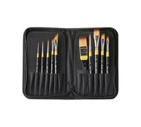 Daler Rowney System 3 Estuche Pinceles Mango Corto Zip Case Classic 10 Unidades