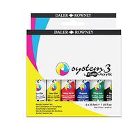 Daler Rowney System3 Acrilico Fluido Set Frasco 6 X 29.5Ml