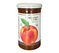 D'Alessandro Extra Jams de Melocotón 4 x 310g - Mermelada 100% Melocotones Italianos, Sin Conservantes, Natural, Ideal para Desayuno, Tartas y Dulces, Sin Gluten, Vegano