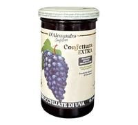 D'Alessandro Extra Mermelada de Uva Negra Montepulciano d'Abruzzo 4x310g - Mermelada 100% Uva Italiana, Natural y Sin Conservantes, Ideal para Desayuno, Tartas y Postres, Vegano